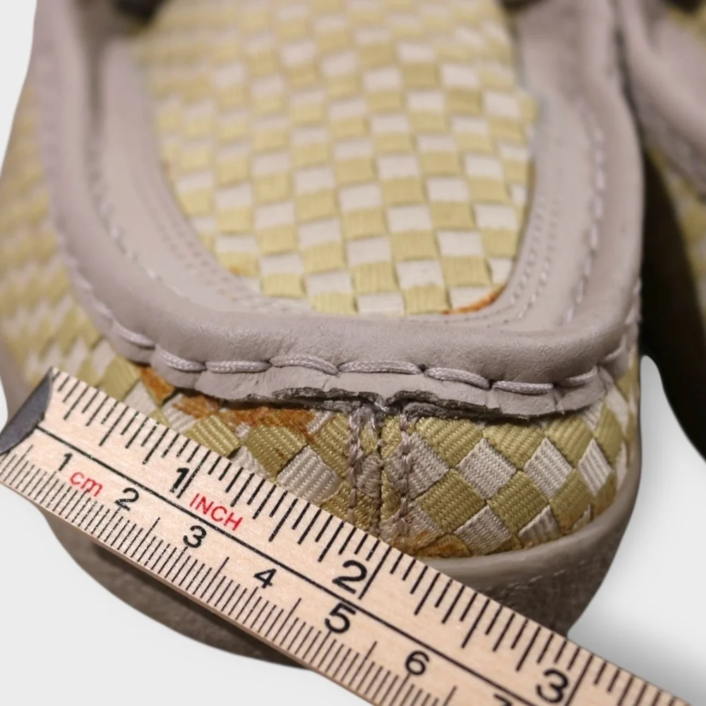 RARE IPATH Shoes Mens 13 YELLOW Skate Woven Upper Rubber Chukka Checkered Catkin